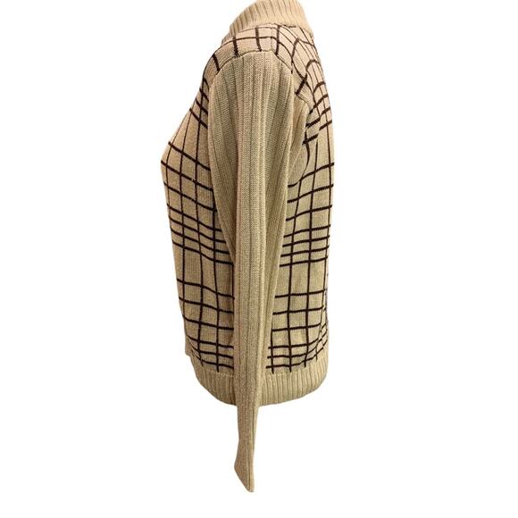 Small Fia Italia Handloomed Womens 1/2 Zip Sweater Vintage 1990s Soft - Picture 5 of 9